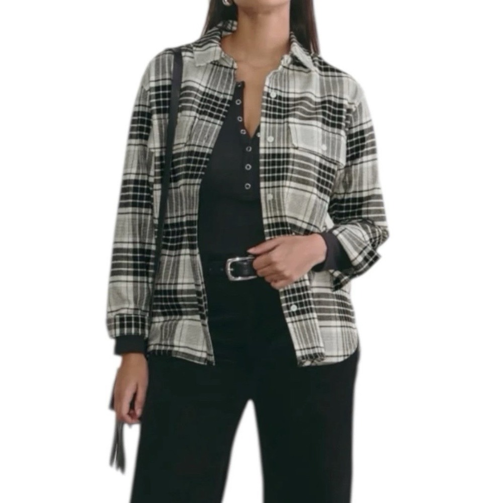 Everlane 100% Organic Cotton The Boyfriend Flannel Shirt Comfort Capsule‎ XL